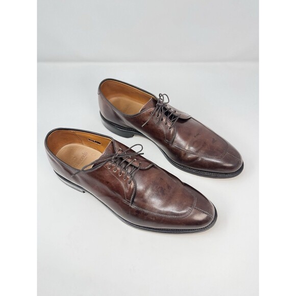 Allen Edmonds Delray Men Dress Shoe Brown Leather Oxford Classic Formal US 9.5 B main image 6
